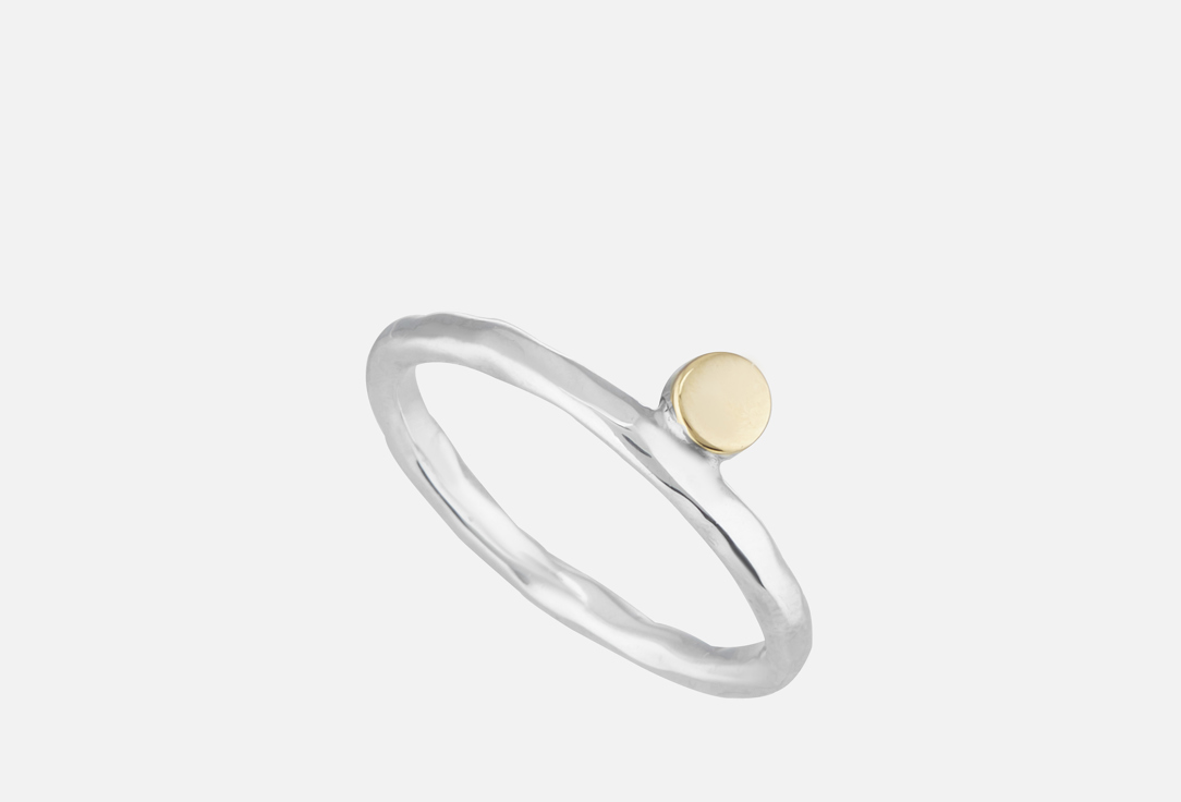 Изображение товара Кольцо серебряное Ekaterina Tolstaya Jewelry битое с латунной монеткой