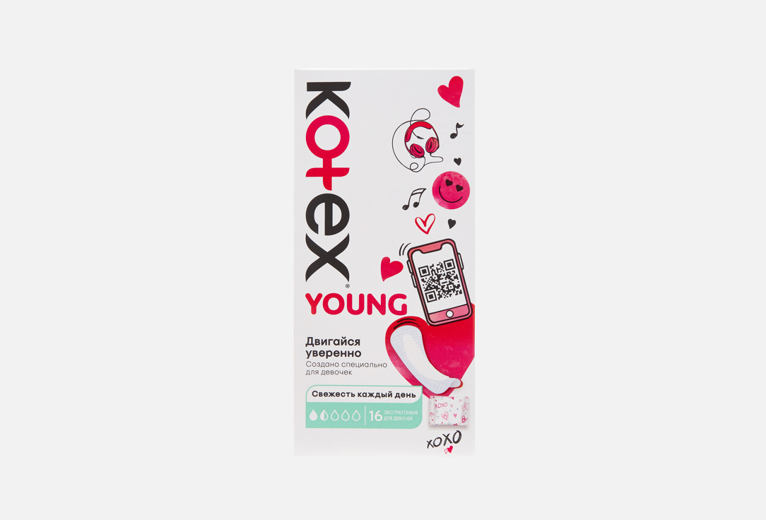 Изображение товара Ультратонкие ежедневные прокладки Kotex Young