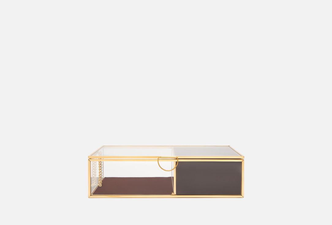 Изображение товара Стеклянная шкатулка для ювелирных украшений Вещицы 20х12,7х5