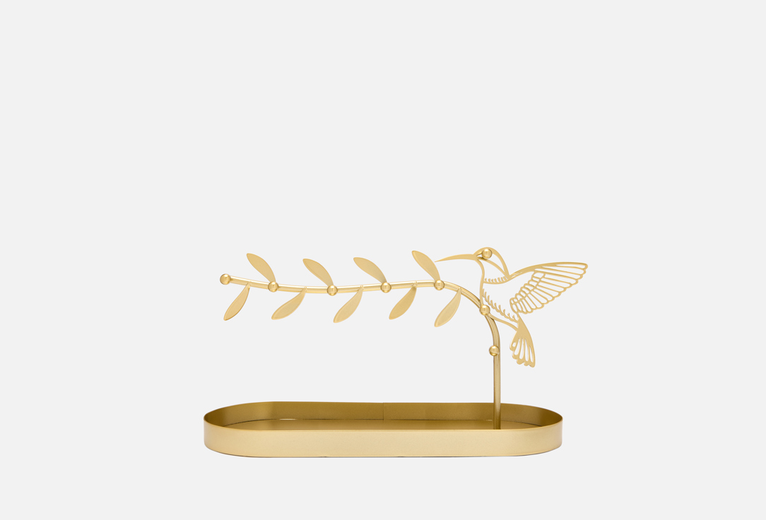 Изображение товара Держатель для ювелирных украшений Вещицы Экзотика, 26х10,5х16, золотой