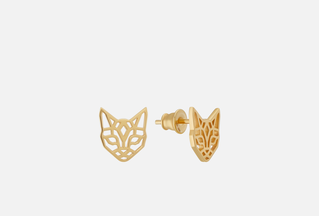 Изображение товара Серьги Серебряные TOTEMICA Кошка Geometry