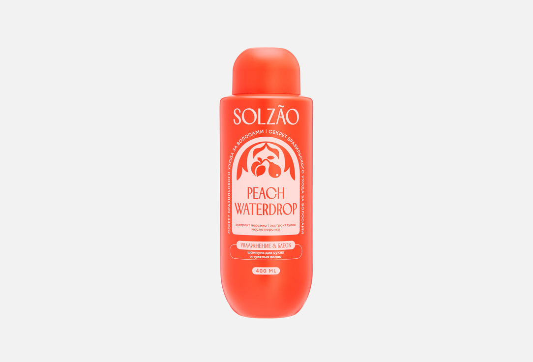 Изображение товара Шампунь для волос Solzao MOISTURING AND SHINE 400 мл натуральный уход увлажнение и блеск