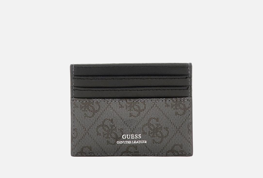 Изображение товара Кожаный картхолдер GUESS MILANO с логотипом 4G и металлическим треугольником