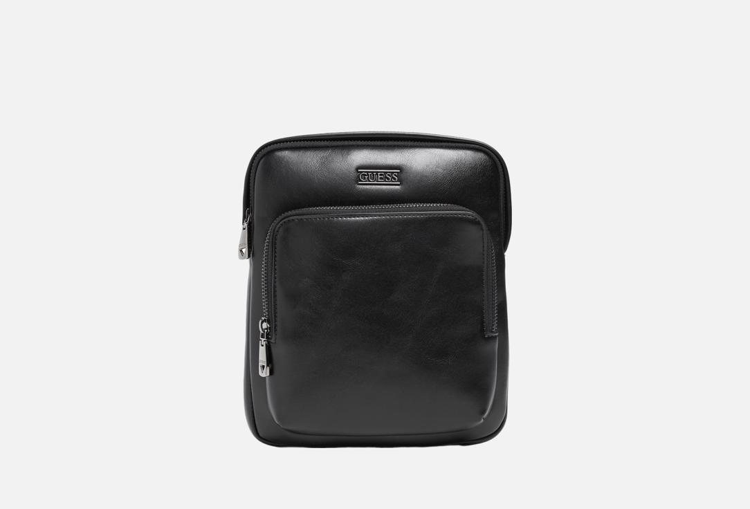 

Сумка из эко-кожи GUESS, Черный, BOSTON CROSSBODY FLAT