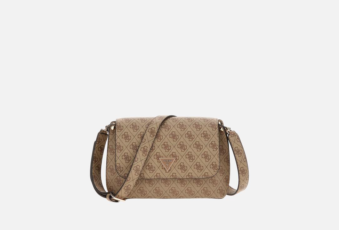 Изображение товара GUESS Эко-кожа сумка кросс-боди MERIDIAN II FLAP LIGHT GOLD