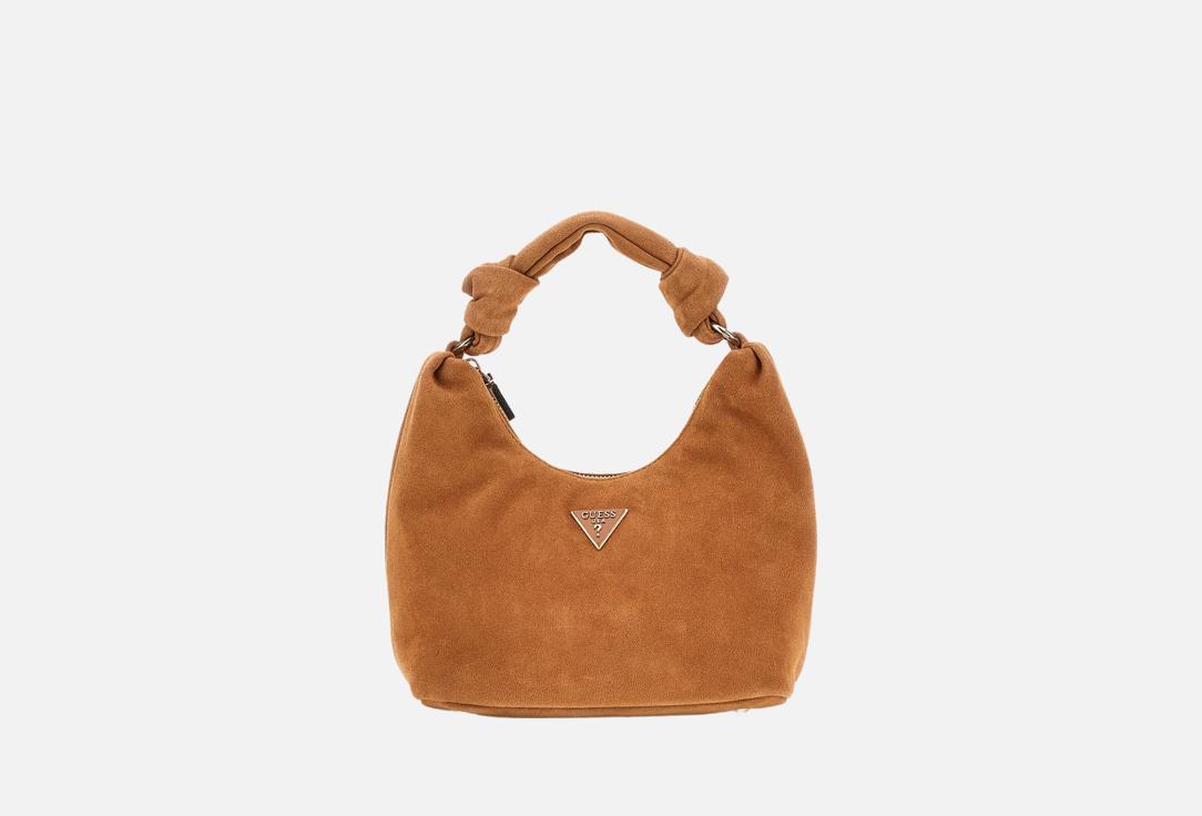

Сумка кожаная GUESS, Коричневый, ISOTTA HOBO