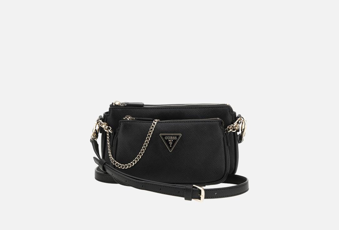 

Сумка из эко-кожи GUESS, Черный, NOELLE II DBL POUCH CROSSBODY