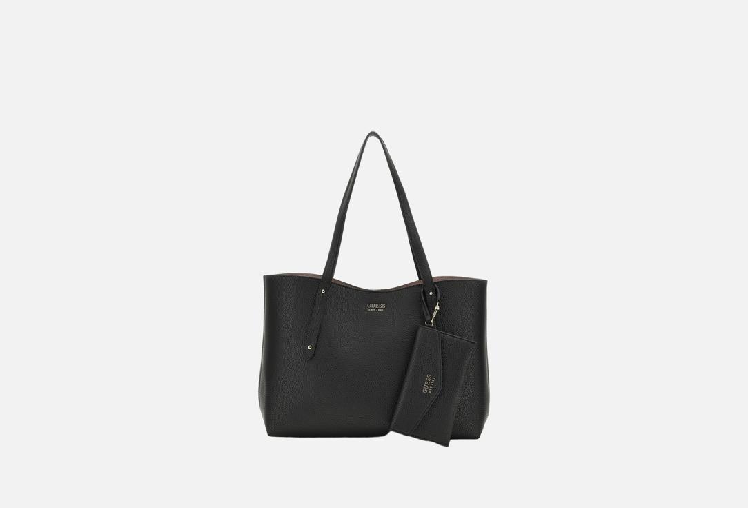 

Сумка с картхолдером из эко-кожи GUESS, Черный, BRENTON TOTE