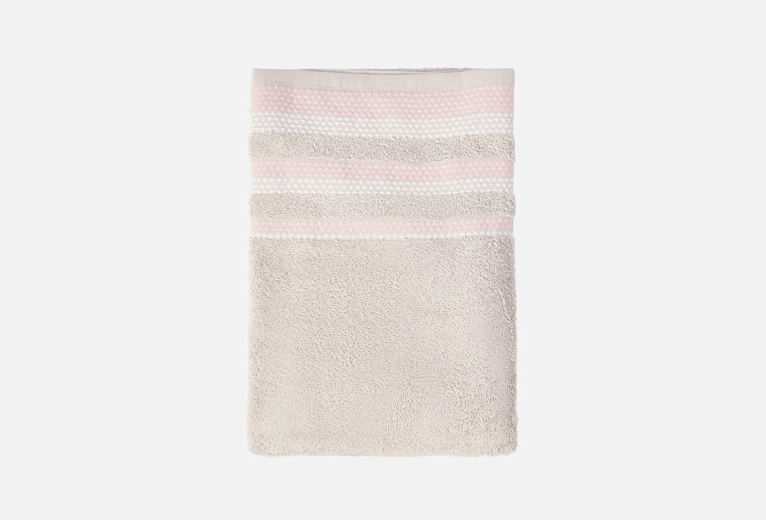 Изображение товара Полотенце махровое LUCKY Бордюр точки, серый, 70x140