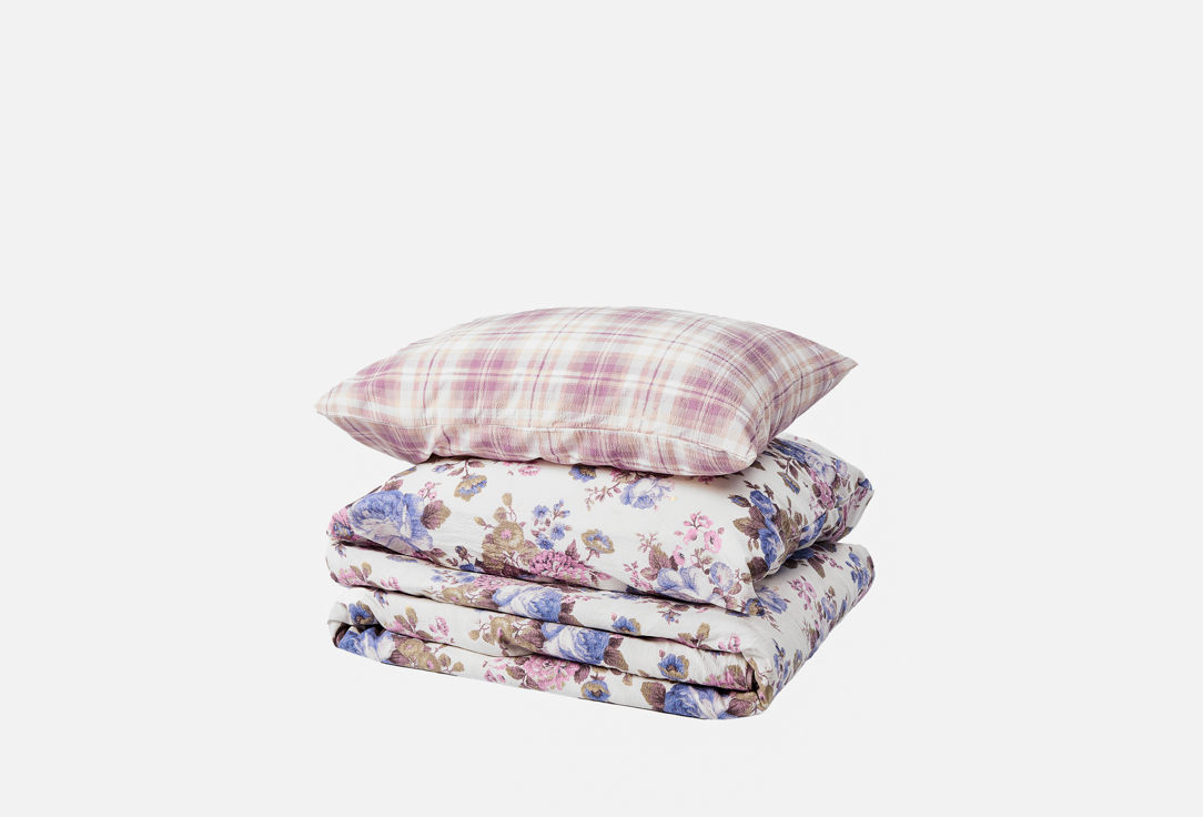 Изображение товара Комплект постельного белья DeNASTIA Dream из жатого хлопка евро 4 наволочки