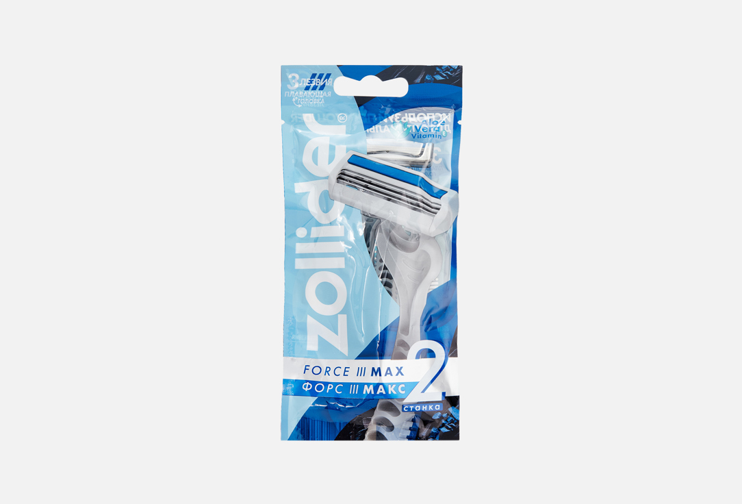 

Одноразовые бритвенные станки ZOLLIDER, Force 3 MAX 2 шт