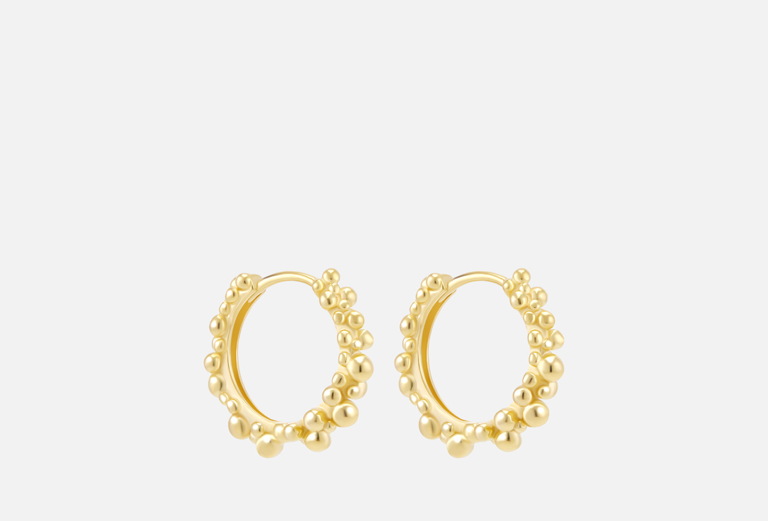 Изображение товара Серьги Серебряные LunaLu Галактика с золотым напылением для женщин