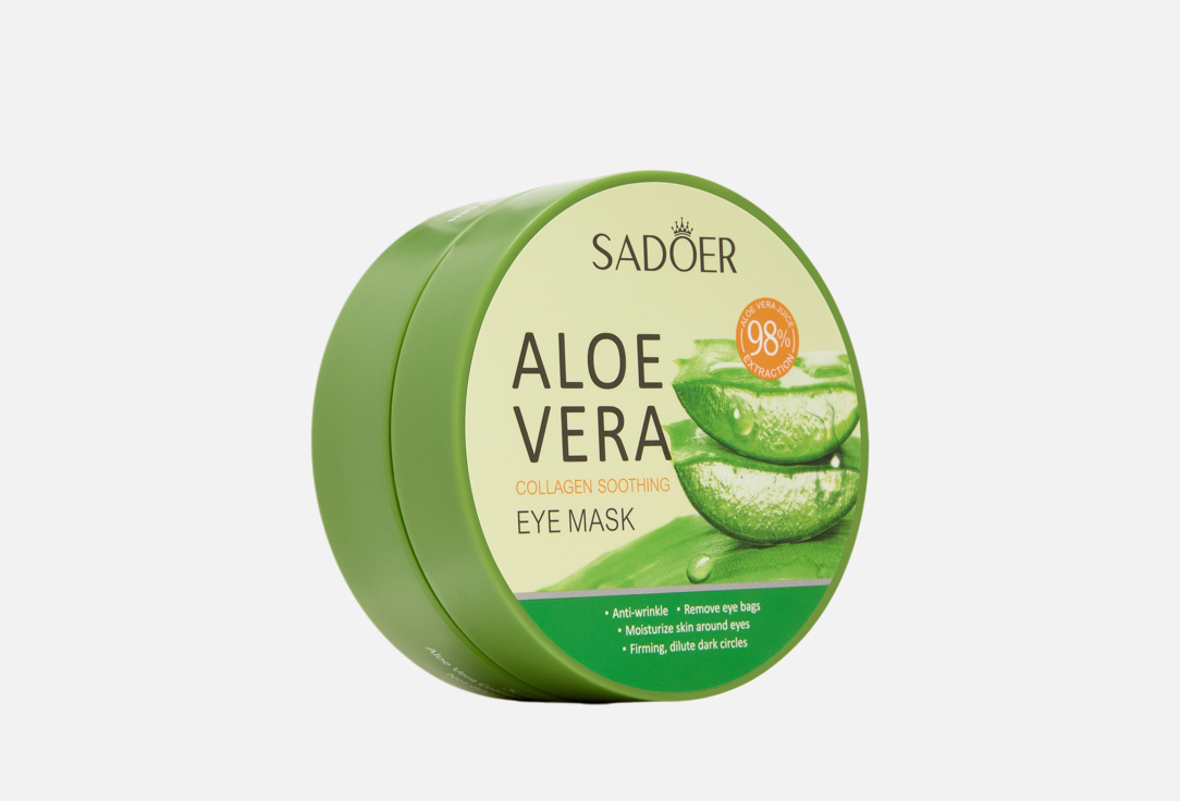 

Успокаивающие гидрогелевые патчи для кожи вокруг глаз SADOER, Collagen and aloe vera 60 шт