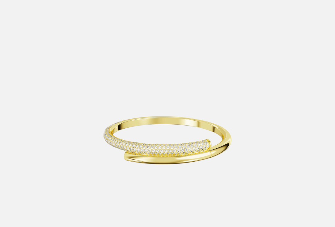 Изображение товара Сверкающий золотой браслет Swarovski Dextera M с кристаллами и магнитной застежкой