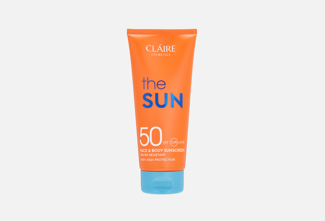 Солнцезащитный крем для тела spf 50+ CLAIRE COSMETICS Waterproof 200 мл