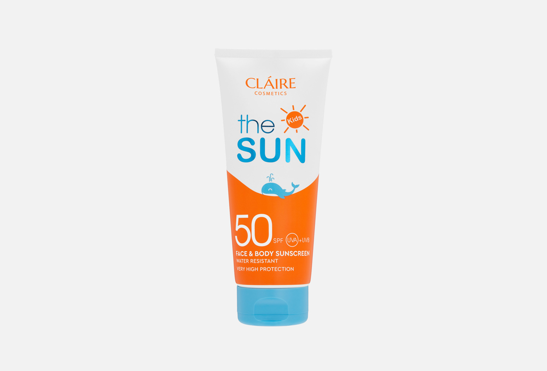 Изображение товара Детский солнцезащитный крем для тела Spf 50+ Claire cosmetics Waterproof