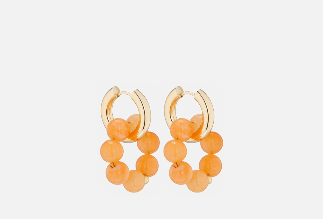 Изображение товара Серьги Veltom бублики оранжевый агат
