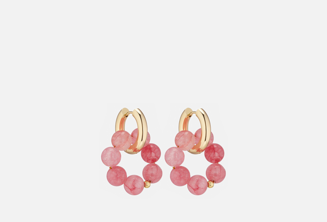 Изображение товара Серьги Veltom бублики коралловый агат