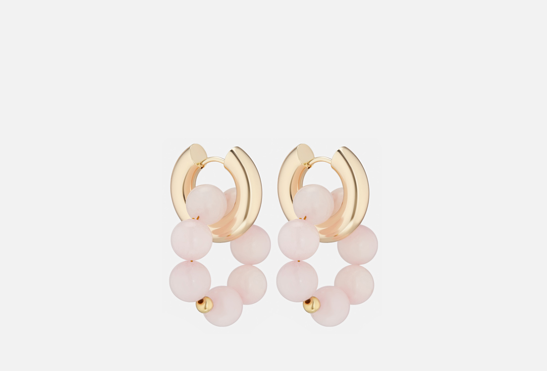 Изображение товара Серьги Veltom бублики розовый агат
