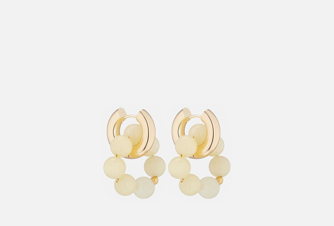 Изображение товара Серьги Veltom бублики желтый агат