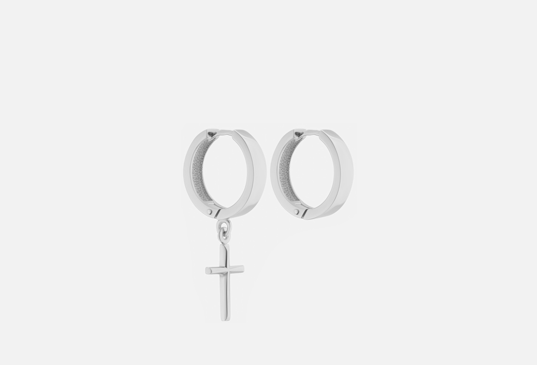 Изображение товара серьги серебряные Goldengal с крестиком