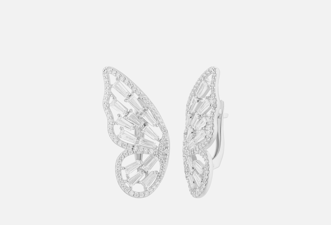 Изображение товара Серьги серебряные Cheeky Me Крылья бабочки с фианитом