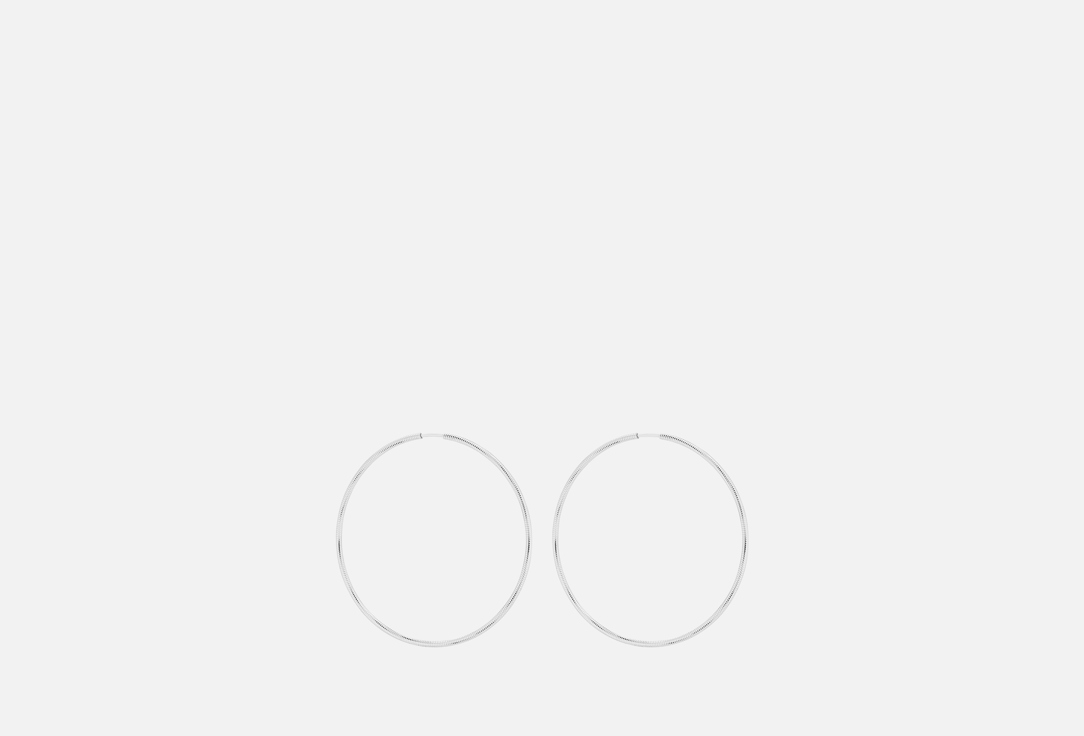 Изображение товара Серьги конго серебряные Cheeky Me с алмазными гранями 50 мм