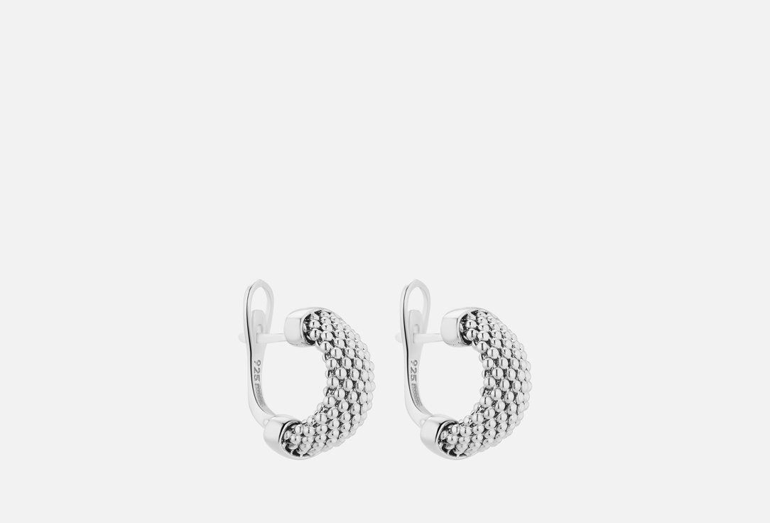 

Серьги серебряные CHEEKY ME, Итальянское плетение 2 шт