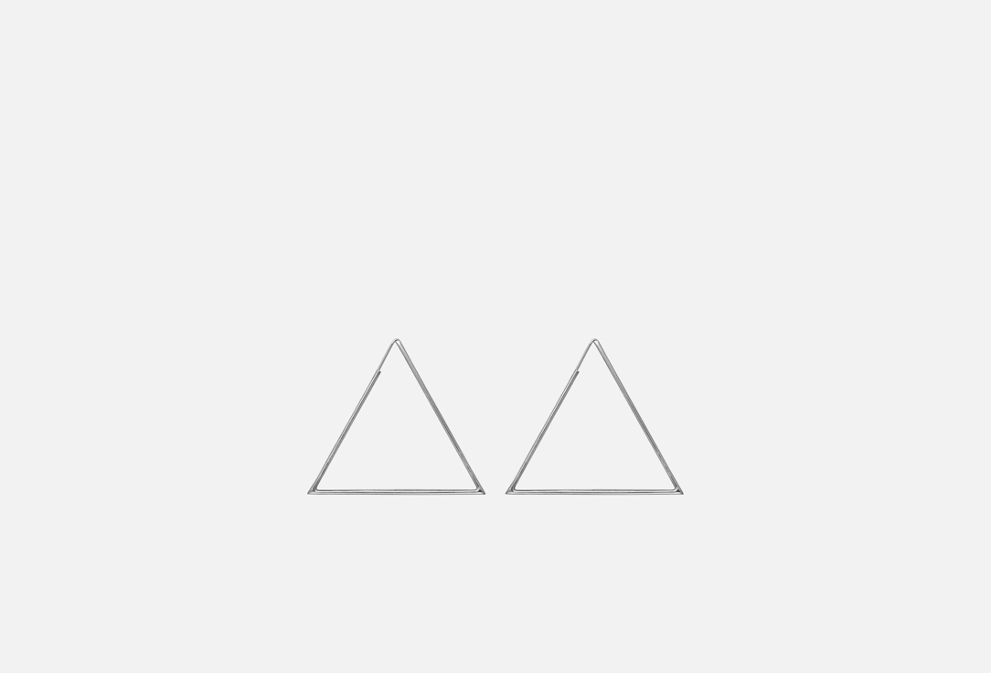 Изображение товара Серебряные серьги конго из серебра 925 пробы с родиевым покрытием