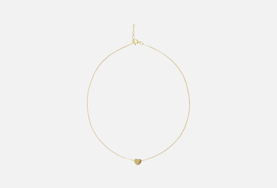 Изображение товара Серебряное колье LOVEMIRRO Girl in love Golden с цепью регулируемой длины