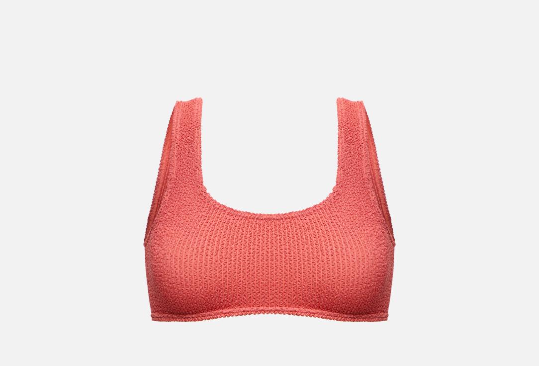 Изображение товара Купальный бесшовный топ на широких бретелях Belle YOU Tropical коралловый