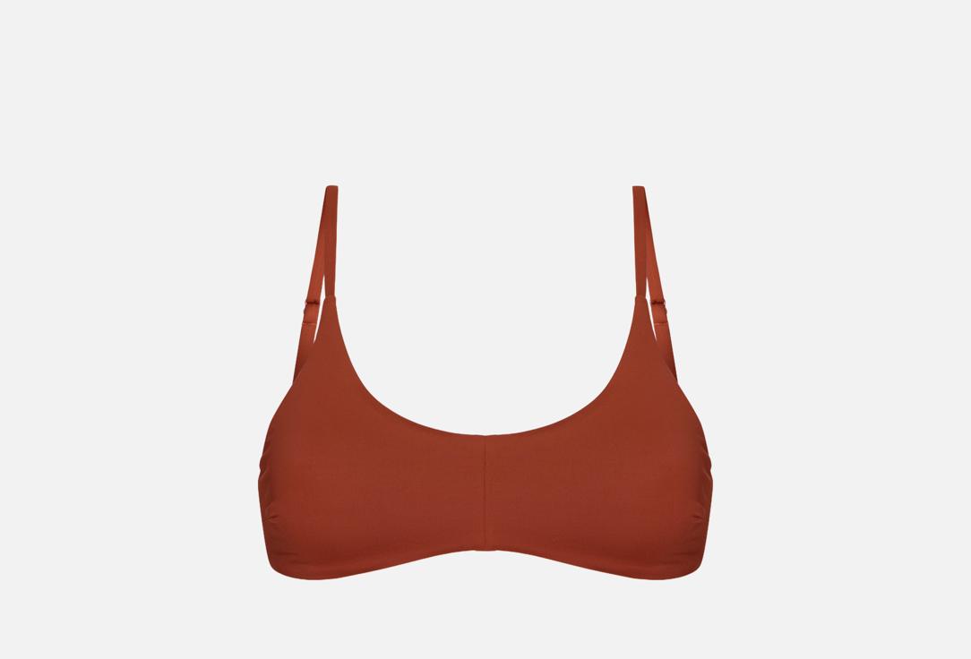 Изображение товара Купальный топ на тонких бретелях Belle YOU Dune терракотовый для женщин