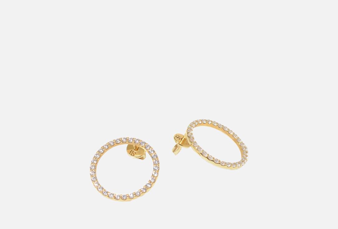 Изображение товара Серьги серебряные the Si Лимонное золото