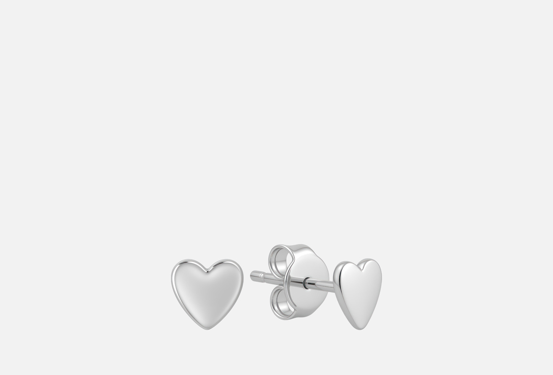 Изображение товара серьги-пусеты серебряные JUVEDEL Серебряное сердце
