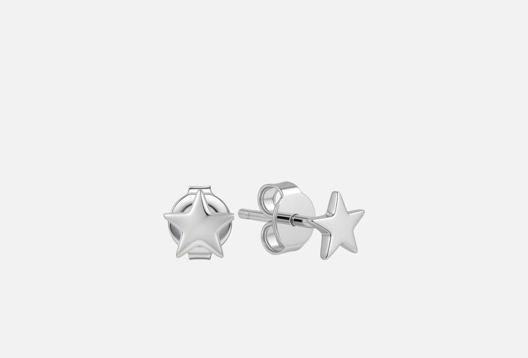 

серьги-пусеты серебряные JUVEDEL, Звёздный свет 2 шт