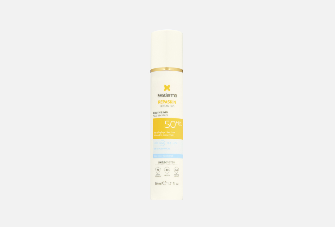 Изображение товара Средство солнцезащитное для чувствительной кожи SPF50 Sesderma REPASKIN Urban 365 Sensitive skin