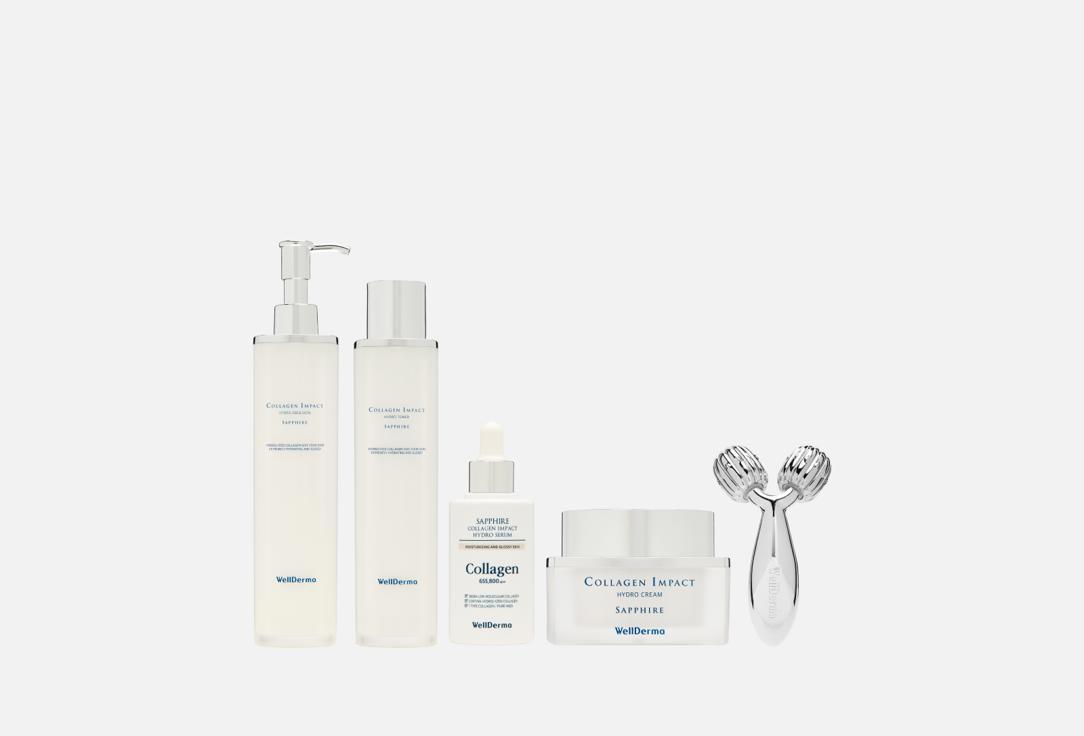 

увлажняющий и омолаживающий набор для лица WELLDERMA, Sapphire Collagen Impact Special Set 5 шт
