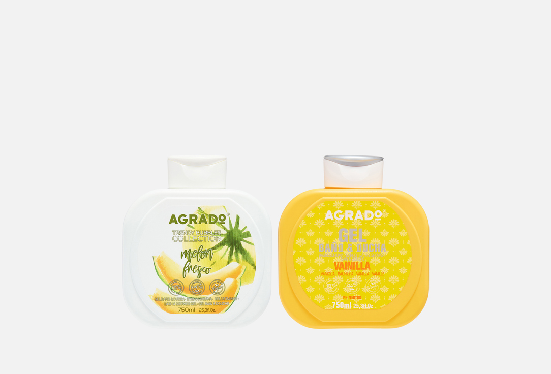 

Набор гелей для душа AGRADO, Fresh Melon + Vanilla 1500 мл