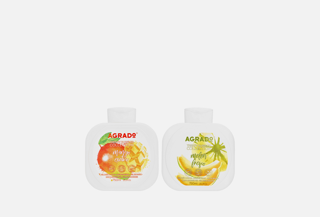 Изображение товара Набор гелей для душа AGRADO Fresh Melon + Exotic Mango