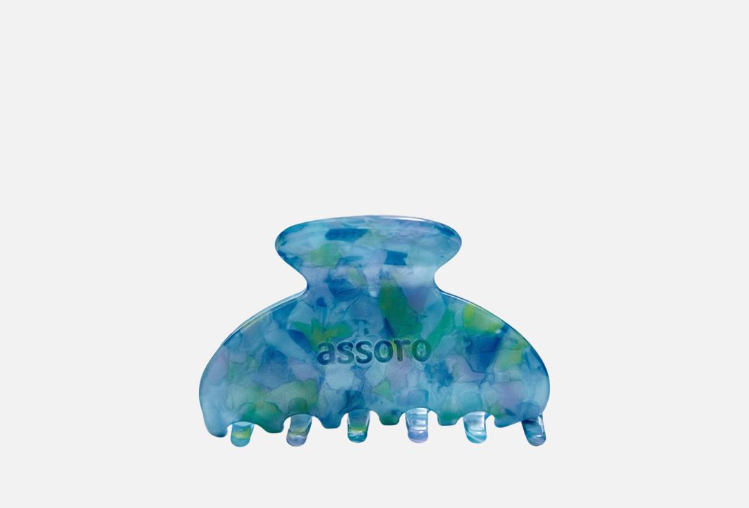 Изображение товара Крабик-заколка для волос Assoro Аквамарин