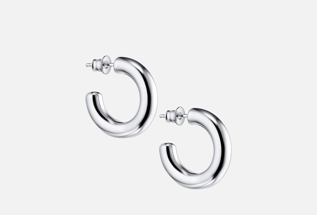 Изображение товара Серьги серебряные ЕжеВика Бублики Средние