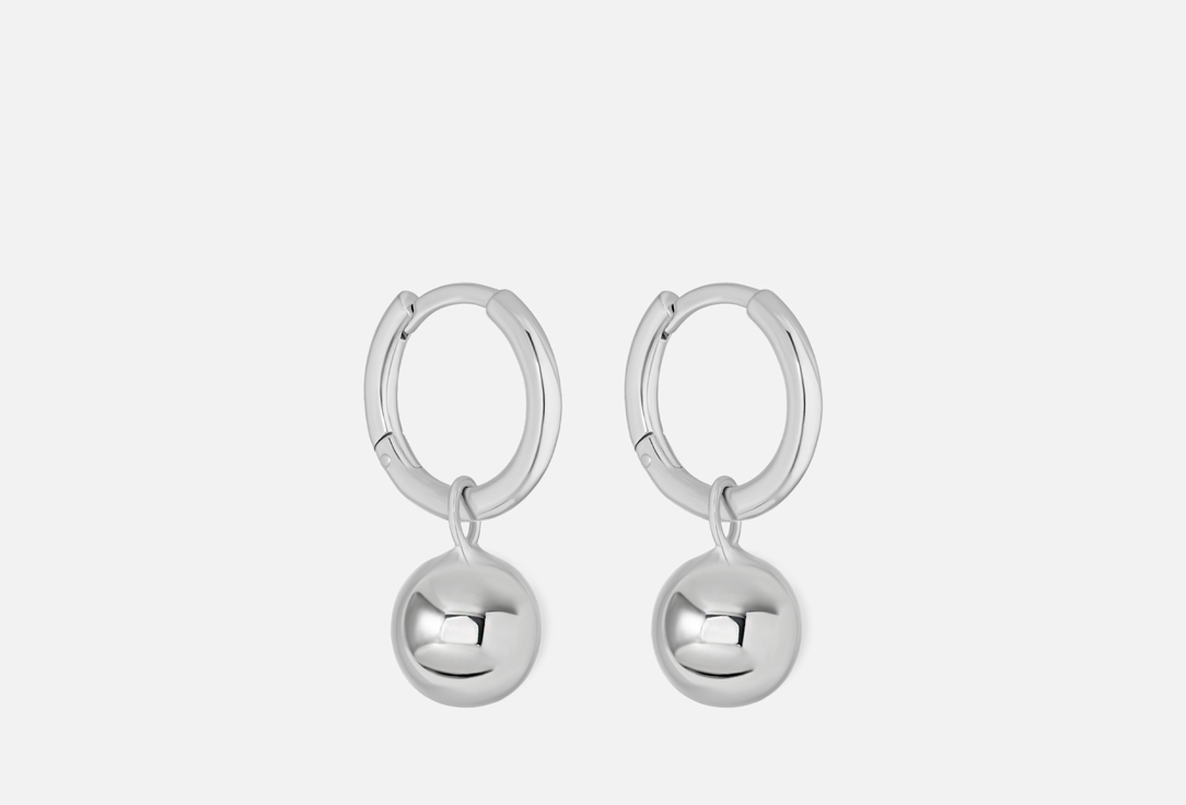 

Серьги-кликеры серебряные ЕЖЕВИКА, Шарик 2 шт