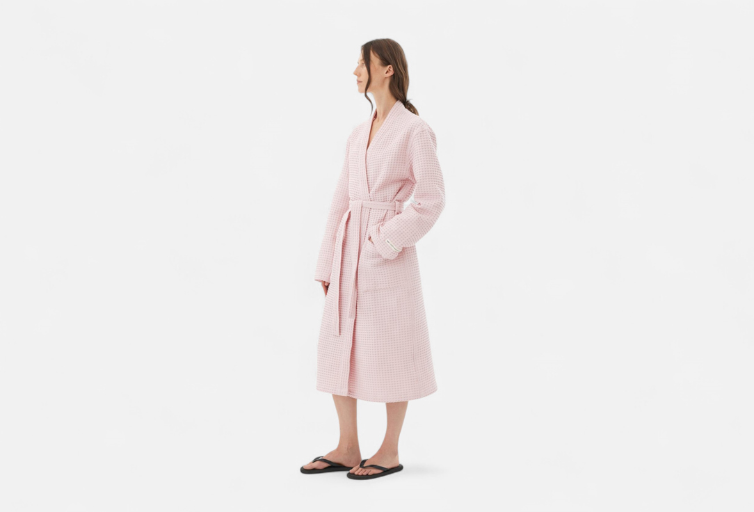 Изображение товара Вафельный хлопковый халат MORФEUS PINK MOOD, unisex, 52 размер