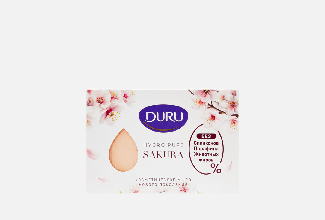 

Туалетное мыло твердое DURU, HYDRO PURE sakura 106 г