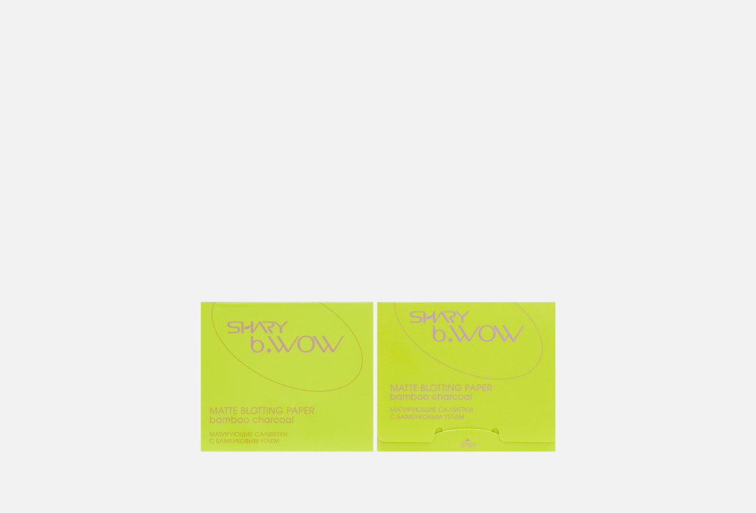 Изображение товара Матирующие салфетки для лица Shary bamboo charcoal