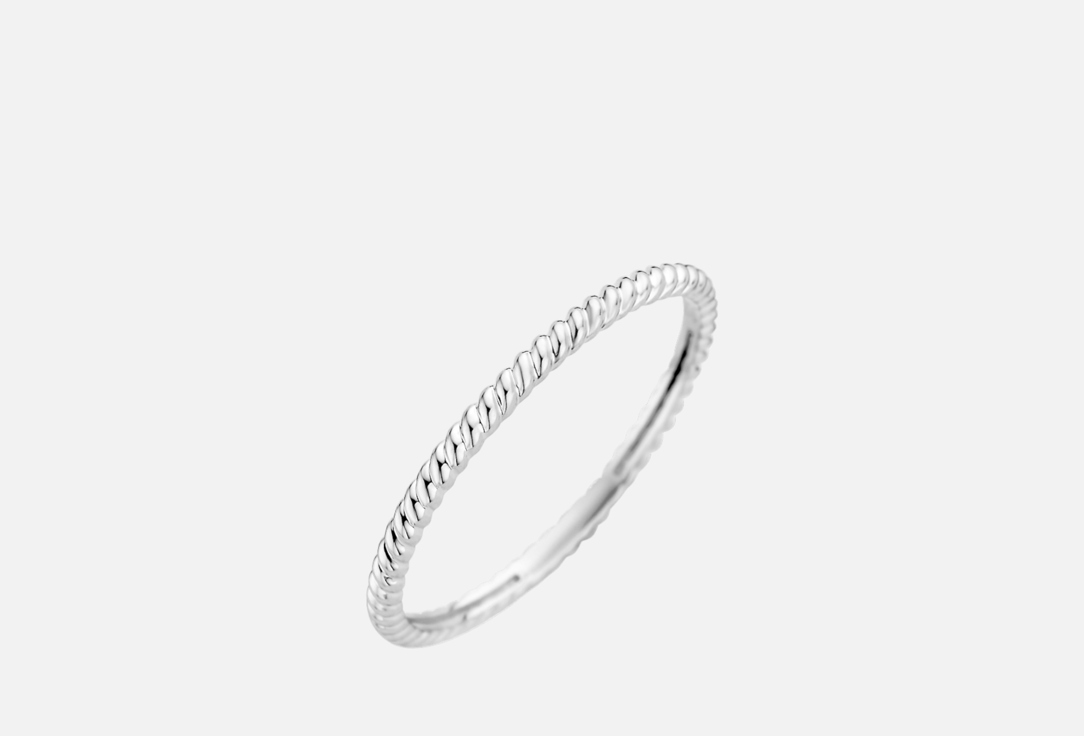 Изображение товара Кольцо из белого золота 14 карат с витым мотивом, размер по желанию