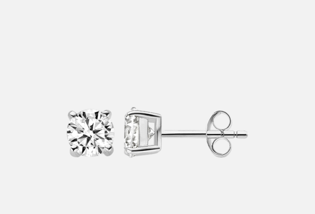 Изображение товара Серьги золотые Blush с фианитами 5 мм