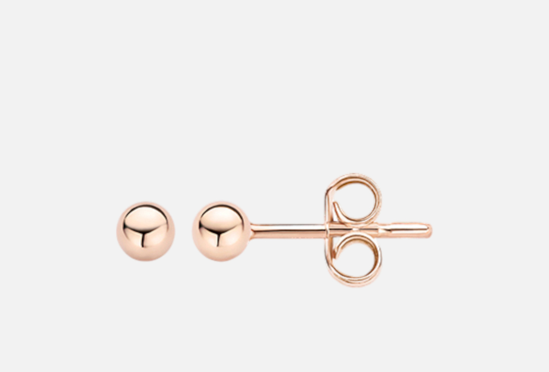 Изображение товара Серьги золотые Blush в форме сфер 3 мм