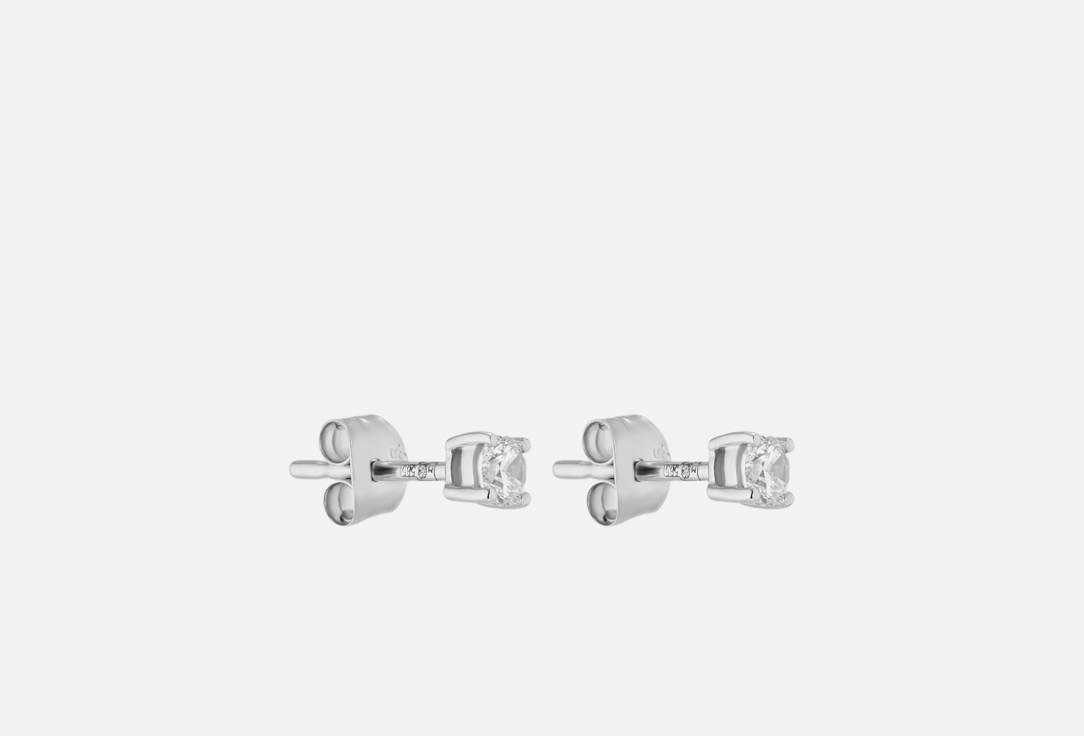 

Серьги золотые BLUSH, С фианитами 3 мм 2 шт