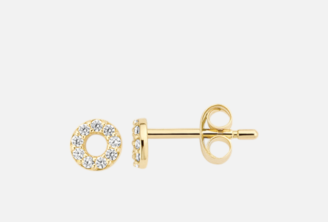 Изображение товара Серьги золотые Blush в форме окружности